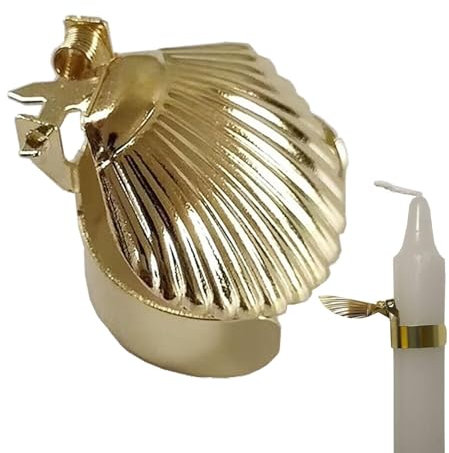 COMFOLIVING Extintor de Velas - Apagavelas automático | Tapón de Vela automático | Sorandy Extintor De Velas para Poner La Llama De La Vela, Tiempo De Extinción De La Vela con Patrón De Metal