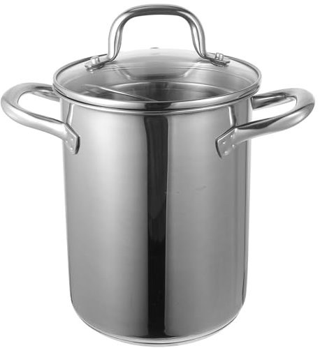 Cabilock Olla Freidora De Acero Inoxidable con Cesta Coladora para Aceite y Ligera Ahorro Energético Apta para Cocina Japonesa y Fritura Profunda