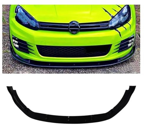 Splitter Auto Front Stoßstange Splitter Lip Diffusor Body Kit Spoiler Schutz Für VW Für Golf 6 MK6 Für GTI Standard 2008 2009 2010 2012 Frontspoiler(Bright Black)