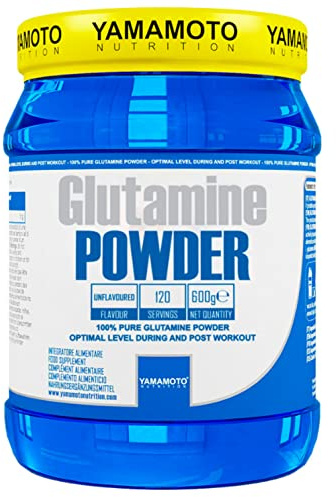 Yamamotò Glutamine Powder 600 gr - 100% l-glutammina gusto naturale - Senza Glutine, Senza Lattosio