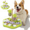 MEWOOFUN Dog Puzzle Toy, Interactive Treat Dispenser, Brain Training Toy for Small Medium Large Dogs (Green Funnel, M * 1)