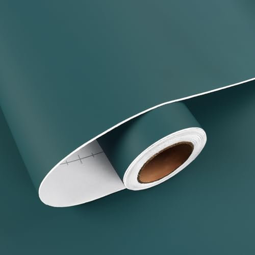 HotDecor Tapete Blau Grün Möbelfolie Selbstklebend Küchenfolie Schränke Klebefolie Blau für Möbel Tapete Kinderzimmer Flur Arbeitsplatte Folie Wand Tapeten Schrankfolien Selbstklebend 60cm x 800cm