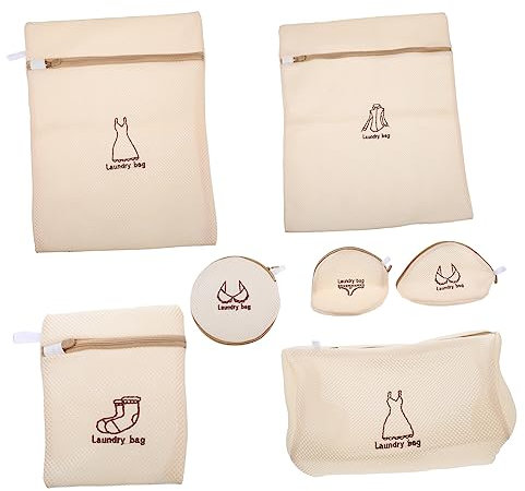 Alipis 7piezas Bolsas Lavandería Unidades Malla Ropa Interior Lavadora Sujetadores Practicas Ligera