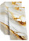 Fliesenaufkleber, 10 Stück Küchenrückwand selbstklebend, Küchenrückwand selbstklebend, 30 * 60CM, für Küche, Badezimmer, Schlafzimmer, Wohnzimmer (Weiß Gold)