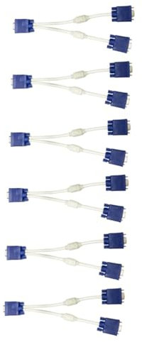 Artibetter 3 Sätze Vga in Linien Vga-splitter Vga-adapterkabel Vga Mehrfachadapter Dual-monitor-adapter Ständer Für Monitore Adapter Für Lcd Video-adapterkabel Abs 2 Stück * 3