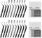 Flintronic 20Pcs Deburring Blades, Aluminum Alloy Hand Deburring Blade, Replacement Deburring-Knife Deburred Tool for 3D Prints Pipe, Plastic, Copper, PVC, Steel (8 BS1010, 6 BK3010, 6 BS1018)