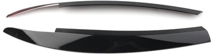 XEDLAMP For VW, for Scirocco, 2009–2017, Auto-Kopf-Licht-Lampe, Scheinwerfer, Augenbraue, Augenlid-Abdeckung, Verkleidung, glänzend schwarz, ABS-Dekorationsstreifen links rechts Scheinwerfer Augenbrau