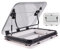 Naturalpowev Dachfenster Dachhaube, Dachhaube mit Zwangsbelüftung + LED, Dachstärke 25-60 mm, Dachfenster aus Aluminiumlegierung für Wohnwagen Wohnmobil,80 * 50cm