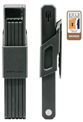 Hiplok SWITCH 105, Faltschloss, Unisex, BLACK, 105 cm Schließumfang