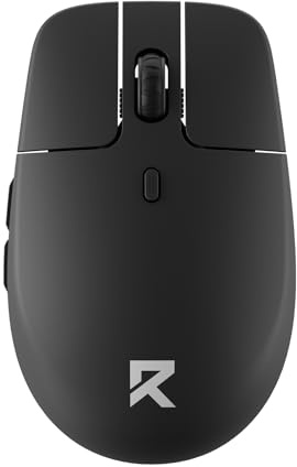 Redragon BM4162 Kabellose Maus Dual Mode 2,4 GHz BT 4000 DPI | Floating Button Design Geräuschloser Klick 5 Einstellbare DPI Ergonomisch Kompakt Mac Windows