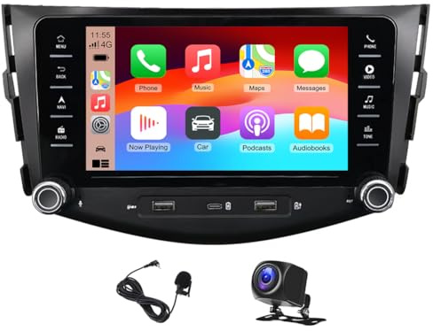 7 Zoll Android Doppel Din Autoradio für Toyota RAV4 2006-2012 mit Wireless Carplay Android, 2+32G Touchscreen Android 14 Car Radio GPS Navi Head Unit Bluetooth FM RDS Rückfahrkamera Miror Link