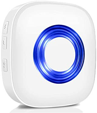 Wireless Doorbell Receiver, Plug in doorbell Receiver Spare Accessories Replacement for PHYSEN Doorbell Kit,Operated at 300M/1000ft Range with 5 Levels Volume,LED Flash,58 Chimes White