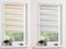 Garduna Flow Doppelrollo mit Farbverlauf # Klemmfix ohne Bohren - 45 x 150 cm Beige - Duo-Fenster-Rollo mit Klemmträger