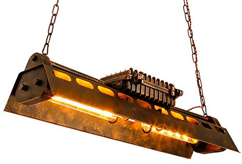 KJLARS Vintage Pendellampe Leuchte industrielle Retro Pendelleuchte Hängeleuchte Eisen-Stil Kronleuchter Hängelampe, für Wohnzimmer Esszimmer Restaurant Keller Untergeschoss Bar usw