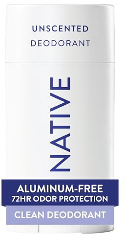 Native Deodorant, natürliches Deodorant, vegan, glutenfrei, tierversuchsfrei, enthält Probiotika, ohne Aluminium und Parabene, natürlich gewonnene Inhaltsstoffe, geruchlos.