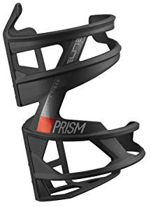 Elite Elite Unisex – Erwachsene Prism Carbon Trinkflaschenhalter, Schwarz,Rot, Einheitsgröße