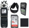 Zoom H5 Handy Recorder Four-Track Portable Recorder,Headphones,16 GB SD card,rechargeable Batteries and Microfiber Cloth
