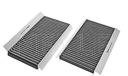 Meyle Innenraumfilter Feinstaubfilter Pollenfilter AKTIVKOHLE SET 2 STÜCK für 5er E60, Touring E61, 6er E63, 6er Cabriolet E64