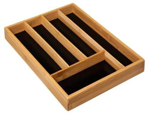 Paris Prix Five Simply Smart - Range-Couverts Blackbamboo 34cm Naturel & Noir