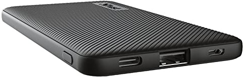 Trust Mobile Primo Power Bank 5000 mAh Caricabatterie Portatile Batteria Esterna Ultrasottile per Smartphone, iPhone, Tablet, iPad - Nero