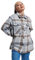 ONLY ONLELLENE-Valda Check Shacket PNT Veste de Chemise, Chipmunk/Carreaux : à Carreaux, 42 Femme