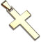 Treuheld® Kreuz Ketten-Anhänger aus Edelstahl | 4 Farben [03.] - Gold