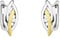 SOFIA MILANI - Damen Ohrringe 925 Silber - teils vergoldet/golden - Bicolor Ohrhänger - E1708