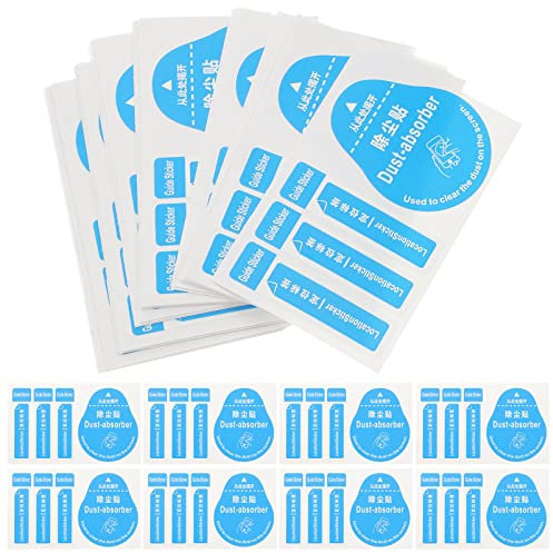 ULDIGI 400pcs Dust Absorber Stickers for Phone Screen Cleaning Compact Blue Light Screen Protector and Camera Lens Dedust Tool for Easy Dust Removal and Fingerprint Wipe