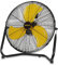 VENTISOL Ventilador de piso de alta velocidad 4012CFM de 18 pulgadas y 3 velocidades, ventilador industrial de metal resistente para almacén, taller, fábrica, sótano, invernadero, inclinación de 360