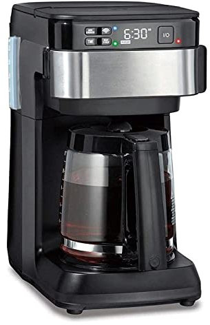 DieffematicKF Cafetiere Smart Coffee Maker, Programmable, 12 Cup Capacity, Black And Stainless Steel
