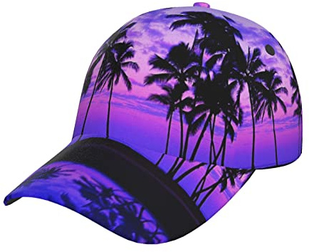 NEZIH Unisex Snapback Washed Gothic Wallpaper Skull Print Baseball Cap for Men Women - Adjustable Dad Bill Hat