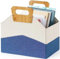 Neateam Porte-Magazines et Porte-journaux Moderne, Collecteur de Magazines, Porte-Revues avec Poignée en Bambou, Panier à Journaux Pliable Fold It Pour Bureau, Table Basse, Salon, Bureau de Réception