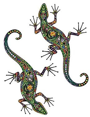 DOITOOL Wandmalereien Kriechender Wandaufkleber Wandtattoo Muster Gecko Wanddeko Wall Decoration Pegatina De Pared