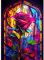 EOBROMD Diamond Painting Rosen, 5D Diamant Painting Bilder Erwachsene Glasmalerei Blumen, DIY Diamond Painting Set Diamond Painting Kinder für Wanddekoration 30x40cm