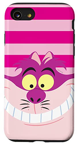 Disney Alice im Wunderland Grinsekatze rosa Streifen Hülle für iPhone SE (2020) / 7 / 8