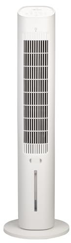 ARDES - AR5R09 Raffrescatore Evaporativo a Torre EOLO TOWER - Telecomando, Serbatoio 3 Litri, Base Oscillante Comandi Touch e Display - 3 Velocità e Timer 12h