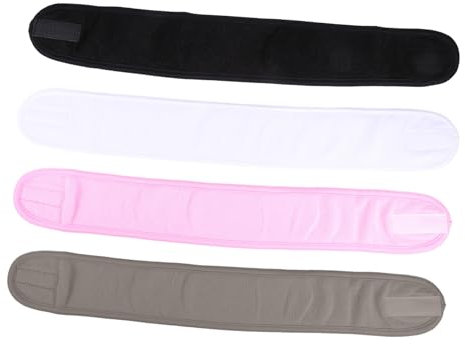 Pack Gesichtswasch Stirnband aus Stoff, Verstellbar, 4 Stück