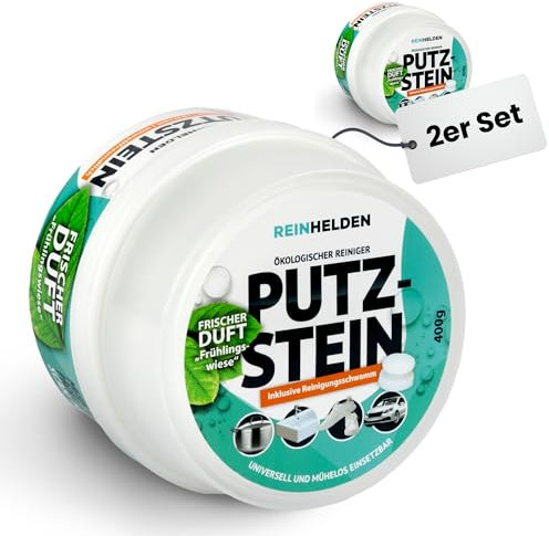 REINHELDEN Putzstein Universalreiniger mit Schwamm Frühlingswiesenduft Allzweckreiniger Universalstein Reinigungsstein