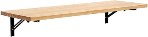 Kanduo Balkontisch hängend An der Wand montierter Außen-/Innentisch, Klappbarer Wandschreibtisch, Klapptisch for kleine Räume, An der Wand montierte Tischplatte Externer Beistelltisch(80 * 30cm)