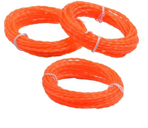 Filo intrecciato per decespugliatore EGO Power AL2420P, 3 pezzi, tagliabordi da 4 m e 27 m di ricambio