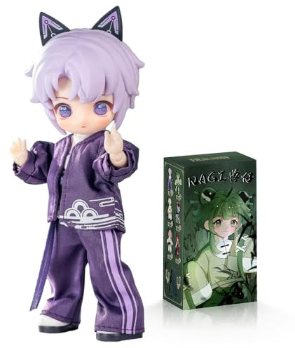 XiDonDon Blindbox der Study Tour-Serie, 1/12 BJD-Puppe, Actionfiguren in OB11-Größe, bewegliche Puppen mit Puppenkleidung, Überraschungsgeschenkspielzeug (Two Boxes)