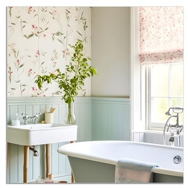 TSKDKIT Specchio da Parete Specchio in Vetro 30 x 30 cm Autoadesivo Specchio da Parete Decorativo HD Specchio Senza Cornice Grande per WC Degli ospiti, Bagno, Spogliatoio, Soggiorno, ecc.