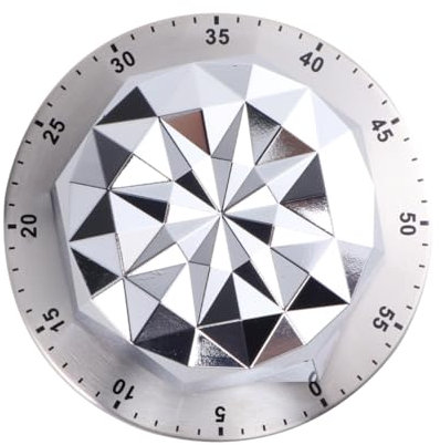 PRETYZOOM Temporizador De Cocina De Acero Inoxidable Temporizador Mecánico De Cuenta Regresiva Alarma para Cocinar Hornear