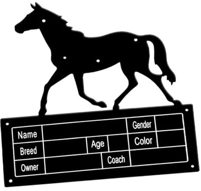 Amagogo Namensschild für, Schild für, 25,9 x 27,9 cm, Namensschild für Pferde, Pferdeschild für Scheune