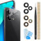 YHX-OU 2 Piezas de Lente de Cámara de Repuesto para Xiaomi Redmi Note 13 4G Lente de Cámara Trasera + 2 Piezas para Xiaomi Redmi Note 13 4G Cámara Película Protectora Lente Protector de Cámara