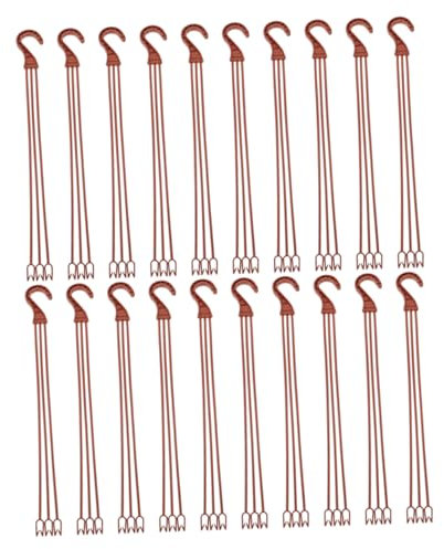 SUPVOX Lot De 25 En Plastique Pour Pots De Fleurs En Chlorophytum Pour L'extérieur Ornements De Jardin Avec Suspensions