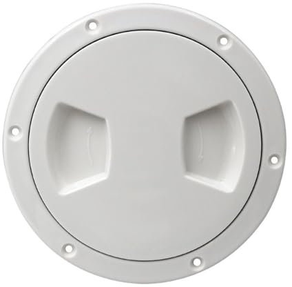 FNWXGMFZ 5 inch Non-Slip Deck Plate Corrosion Access Boat Inspection for Hatch Cover Plate for Boating Wa