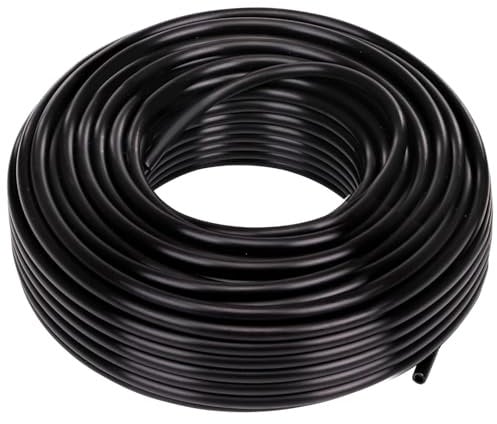 Garden Watering Tube Line Blank Distribution Tubing, Drip Irrigation Hose for Small Garden Irrigation. Compatible with Mistting Misting Systems, Flex Mist Tubing 12mm(1/2in) 5m(16ft)
