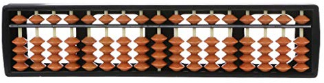 17 Digit Rods Standard Abacus Soroban Chinese Japanese Calculator Counting Tool Compatible for Kids and Adults