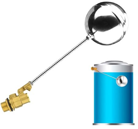 Remplissage Automatique de Bassin | Raccord de Remplissage Automatique Anti-Fuite - Flotteur Autonome Bidirectionnel pour Château d'Eau Camping-Car Jardin Maison Arrosage Extérieur Système